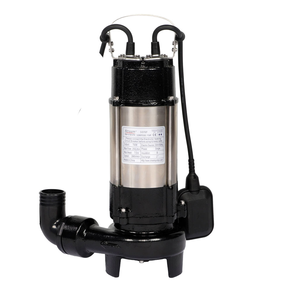 Stainless Steel Submersible Sewage Pump with Cutter Impeller